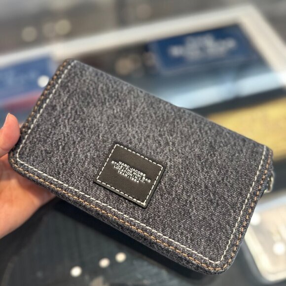 NWT! NEW! Marc Jacobs The Denim Chain Mini Bag -Black Wash - Picture 8 of 15